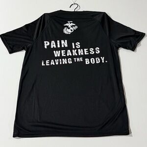 Medium Marines Pain 2 sided T shirt